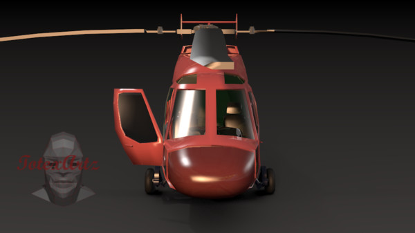 helicopter kasatka russian 3d obj - Russian Kasatka Helicopter by TotexArtz